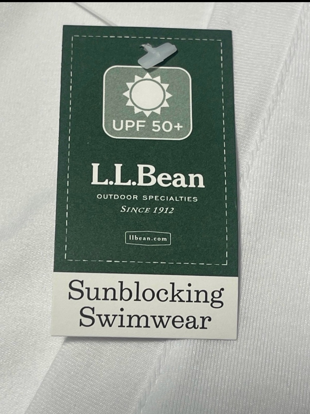L.L.Bean UPF 50+ White Cover Up Dress Womens Medium Beach Resort Travel NWT - Picture 8 of 10